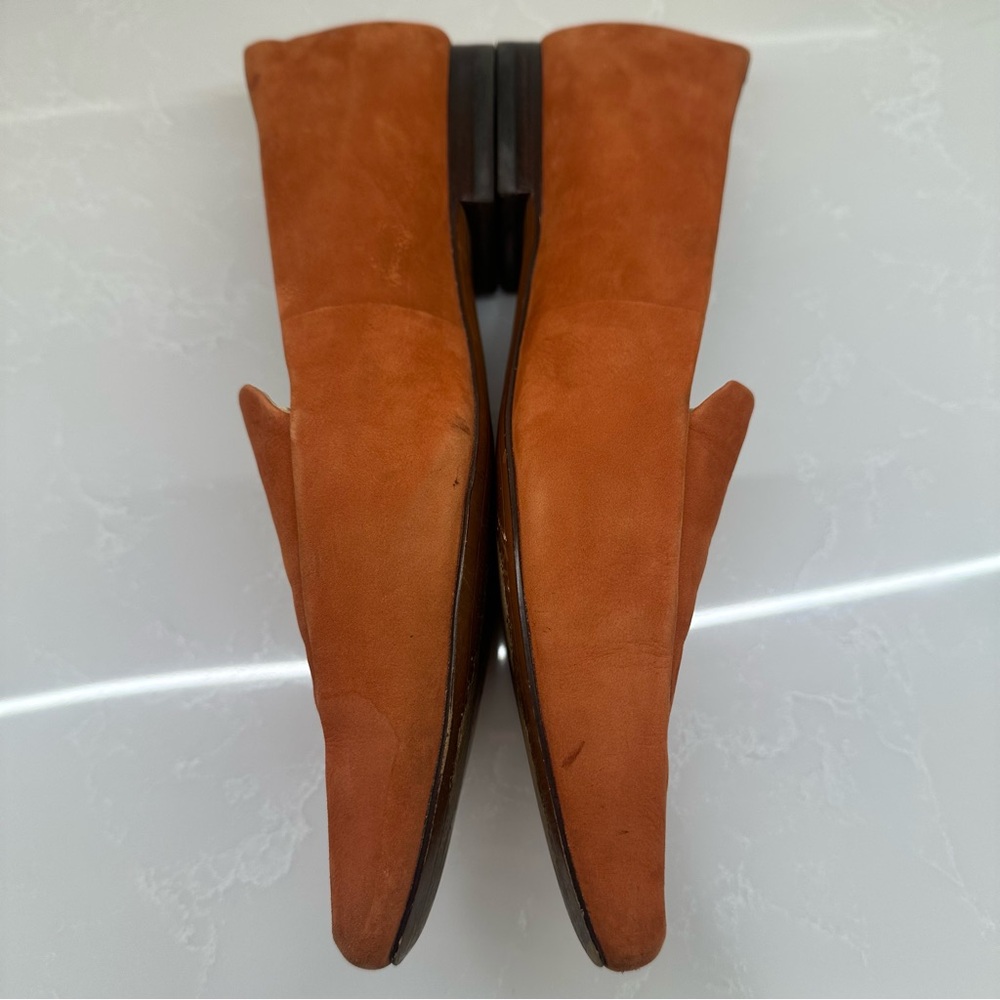 Sam Edelman Penny Burnt Orange Pointed Suede Loafers. Size: 7.5 M Women’s - Picture 9 of 13